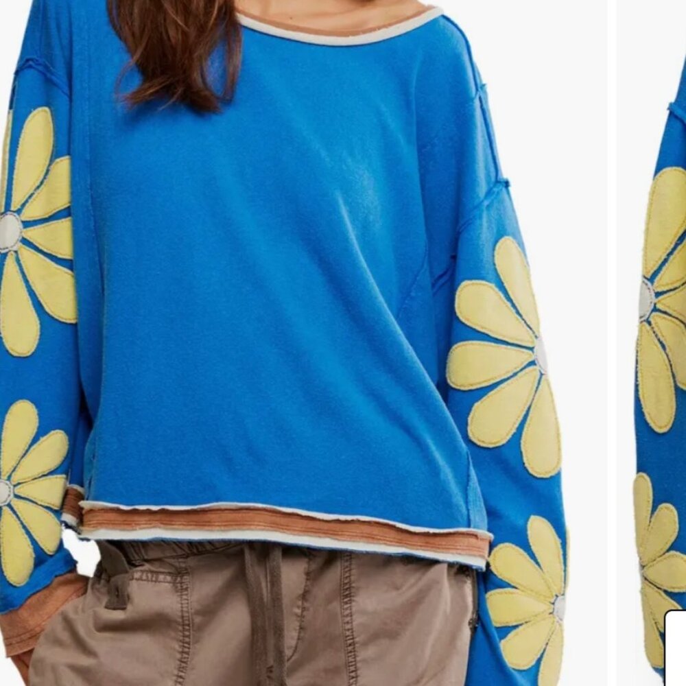 We The Free Cotton Knit You're a Star Top S